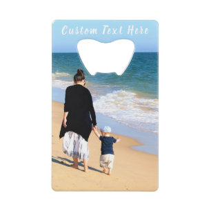 Gepersonaliseerde uw foto flesopener aangepaste te kredietkaart flessenopener