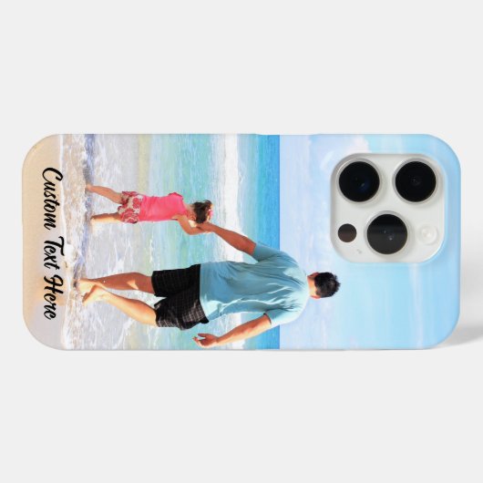 Gepersonaliseerde uw foto iPhone Case Aangepaste t (Achterkant (horizontaal))