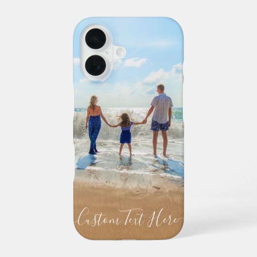 Gepersonaliseerde uw foto iPhone Case Aangepaste t iPhone 16 Hoesje (Achterkant)