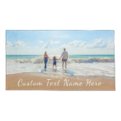 Gepersonaliseerde uw foto-Kussensloop en aangepast Kussensloop (Achterkant)