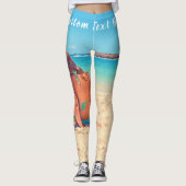 Gepersonaliseerde uw foto-Leggings met aangepaste Leggings (Voorkant)