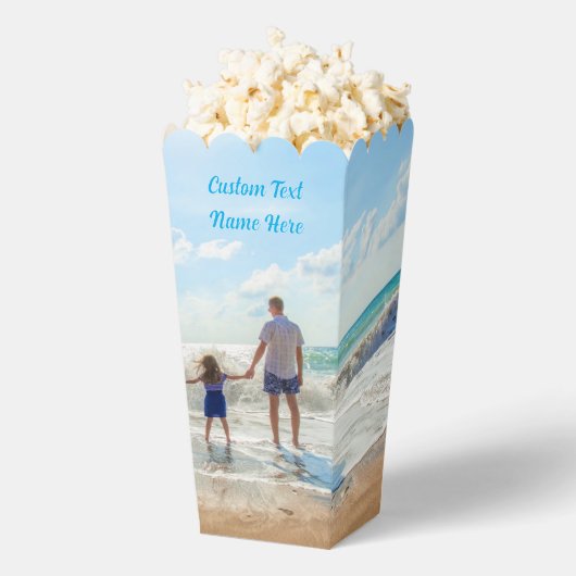 Gepersonaliseerde uw foto Popcorn Box aangepaste t Bedankdoosjes (Popped)
