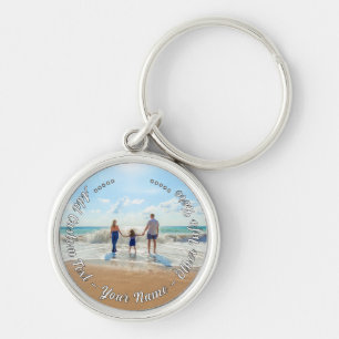 Gepersonaliseerde uw foto Sleutelhanger met aangep