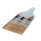 Gepersonaliseerde uw foto snijplank aangepaste tek (Hoek)