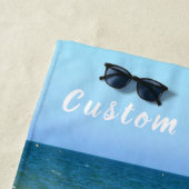 Gepersonaliseerde uw foto strand handdoek aangepas (In situ)