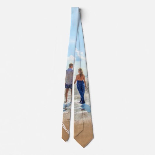 Gepersonaliseerde uw foto-Stropdas met aangepaste Stropdas (Achterkant)