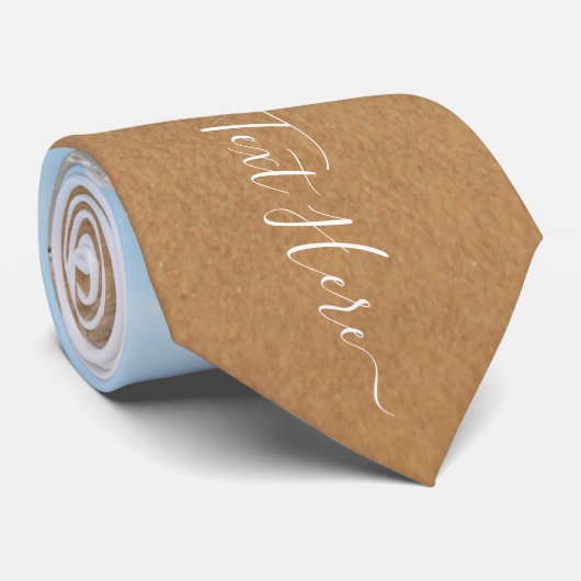 Gepersonaliseerde uw foto-Stropdas met aangepaste  Stropdas (Opgerold)