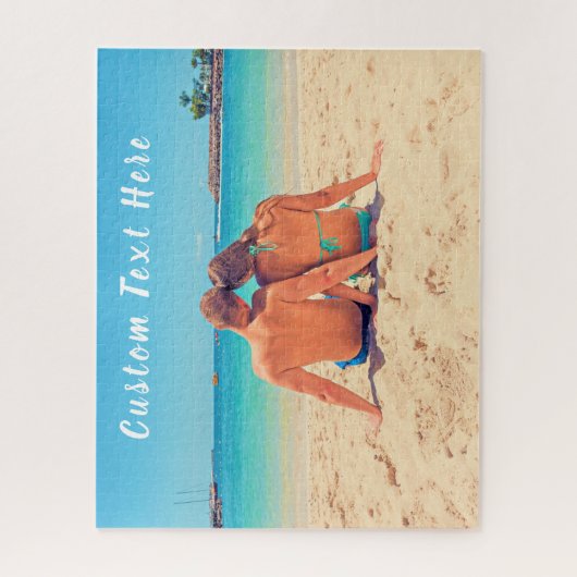 Gepersonaliseerde uw fotopuzzel met aangepaste tek legpuzzel (Verticaal)