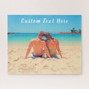 Gepersonaliseerde uw fotopuzzel met aangepaste tek legpuzzel