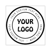 Gepersonaliseerde uw Logo Rubber Stamp Rubberstempel (Afrduk)