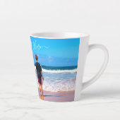 Gepersonaliseerde Uw Pet Photo Latte Mok Aangepast (Rechts)