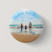 Gepersonaliseerde uw Photo Button Gift aangepaste (Voorkant)