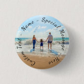 Gepersonaliseerde uw Photo Button Gift aangepaste  (Voorkant)