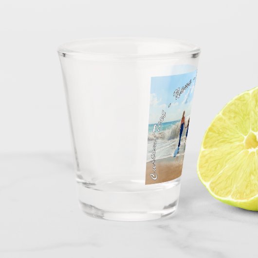 Gepersonaliseerde uw Photo Shot Glass en aangepast Shot Glas (Links)