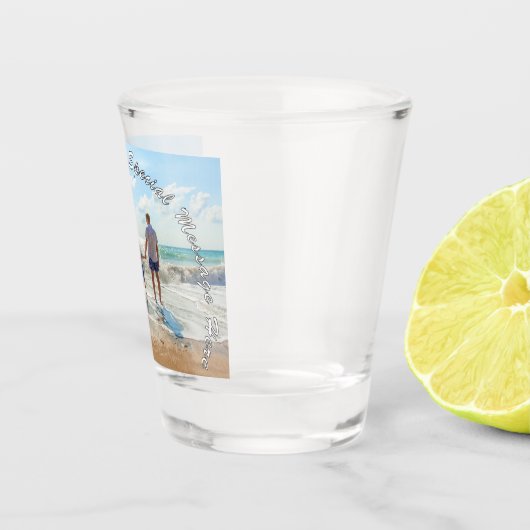 Gepersonaliseerde uw Photo Shot Glass en aangepast Shot Glas (Rechts)