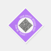 Gepersonaliseerde uw QR Code servetten met aangepa (Hoek)