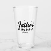 Gepersonaliseerde vader van de Bride Glas (Voorkant)