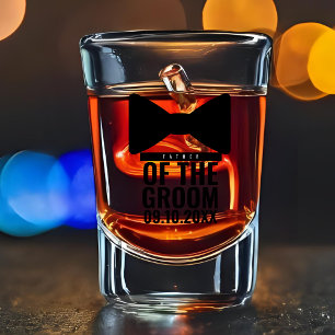 Gepersonaliseerde Vader van de Bruidegom Bruilofts Shot Glas