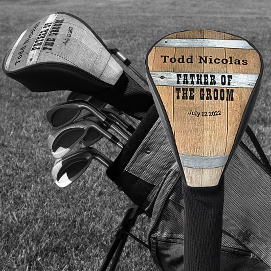 Gepersonaliseerde vader van de Groom Golfheadcover