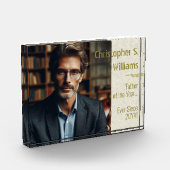 Gepersonaliseerde vader van het jaar sinds goud fotoblokken (Links)