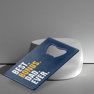 Gepersonaliseerde Vaderdag Beste Bonus Papa Ooit Kredietkaart Flessenopener