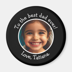 Gepersonaliseerde Vaderdag-fotonaam Keepsake Magneet