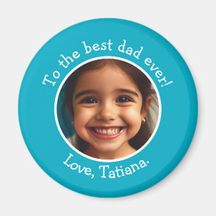 Gepersonaliseerde Vaderdag-fotonaam Keepsake Magneet