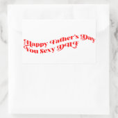 Gepersonaliseerde Vaderdag Gift van Vrouw Rechthoekige Sticker (Tas)