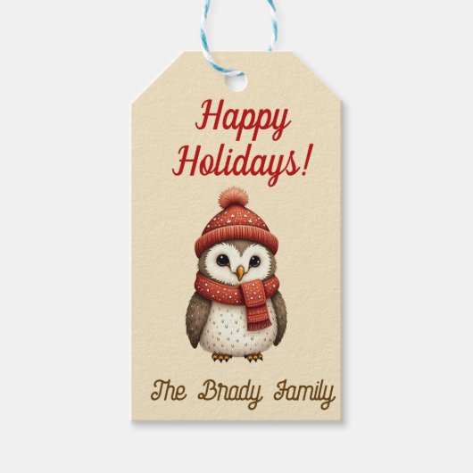 Gepersonaliseerde vakantie cadeau label cadeaulabel (Voorkant)