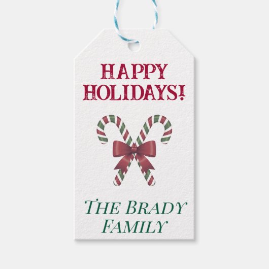 Gepersonaliseerde vakantie cadeau label cadeaulabel (Voorkant)