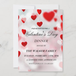 Gepersonaliseerde Valentijnsdag Invitation Kaart
