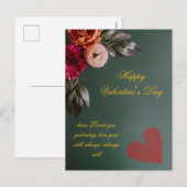 Gepersonaliseerde Valentijnsdag Post Kaart (Voorkant / Achterkant)