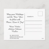 Gepersonaliseerde Van Bedrijfs de Moderne Redacteu Feestdagenkaart (Achterkant)