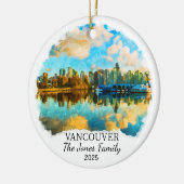 Gepersonaliseerde Vancouver Ornament, Canada Gift Keramisch Ornament (Links)