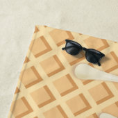 Gepersonaliseerde Vanilla Ice Cream Drip Strandlaken (In situ)