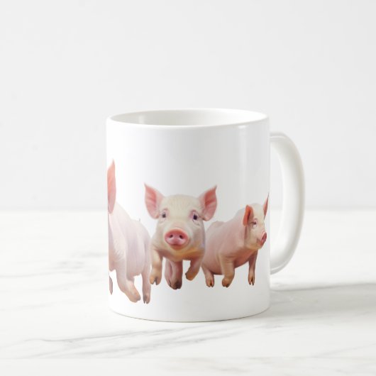 Gepersonaliseerde varkens mok (Voorkant rechts)