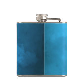 Gepersonaliseerde veelkleurige waterscène heupfles (Achterkant)