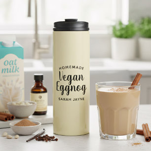 Gepersonaliseerde Vegan Eggnog Thermal Tumbler Thermosbeker