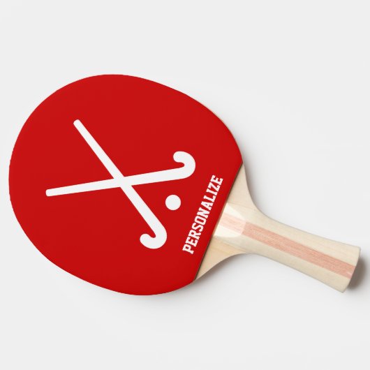 Gepersonaliseerde veld hockey sport ping pong padd tafeltennisbatje (Zijkant)