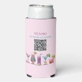 Gepersonaliseerde VENMO de bruid een cocktail QR-c (Seltzer Achterkant)