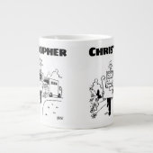 Gepersonaliseerde verhuizingen extra grote beker (Voorkant)