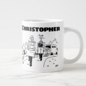 Gepersonaliseerde verhuizingen extra grote beker (Rechts)