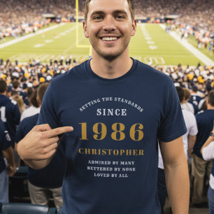 Gepersonaliseerde Verjaardag 1986 Toevoegen Jouw n T-shirt