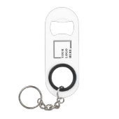 Gepersonaliseerde Verjaardag Custom Idea Creëer uw Mini Flessenopener (Voorkant)