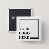 Gepersonaliseerde Verjaardag Custom Idea Creëer uw Vierkante Button 5,1 Cm (Voorkant /achterkant)