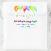 Gepersonaliseerde Verjaardag dank u stickers (Tas)