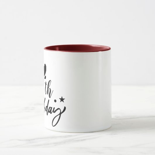 Gepersonaliseerde Verjaardag Mok - Custom Age Coff (Midden)