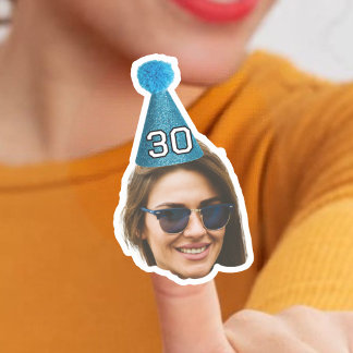 Gepersonaliseerde Verjaardag Pet Sticker, Verjaard Sticker