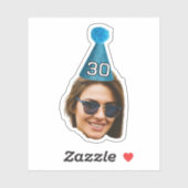 Gepersonaliseerde Verjaardag Pet Sticker, Verjaard Sticker (Vel)