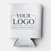 Gepersonaliseerde Verjaardag Retro Moderne Logo Blikjeskoeler (Voorkant)